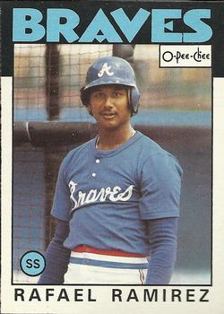 1986 O-Pee-Chee Baseball Cards 107     Rafael Ramirez